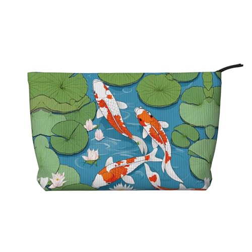 Make-up-Tasche aus Cord mit Reißverschluss, Kosmetiktasche für Damen, kleine Make-up-Tasche für Geldbörse, tragbare Reise-Kosmetiktasche, Geschenktasche für Damen, Mädchen, Damen, Lavendelfeld, Retro, von KDUBNJDS