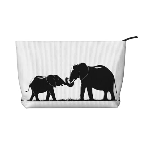 Make-up-Tasche aus Cord mit Reißverschluss, Kosmetiktasche für Damen, kleine Make-up-Tasche für Geldbörse, tragbare Reise-Kosmetiktasche, Geschenktasche für Damen, Mädchen, Damen, Orange, Alter von KDUBNJDS