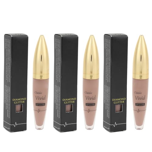 3pcs Lipglasur wasserdichte anhaltende 5 ml feuchtigkeitsspendende matte Lipgloss Make -up für Frauen -Bürodating -Einkaufsfeiern (03) von KDUTYE