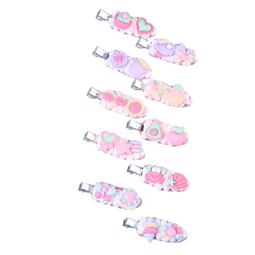 DIY Haarclips Set Niedlicher Cartoon Haaraccessoires DIY Harz Haarspangen-Set für Kinder (10pcs) von KDUTYE