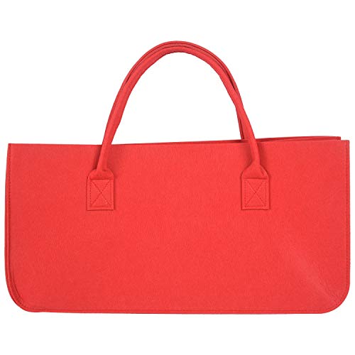 KEALLANS Filz Handtasche,Filz Aufbewahrungstasche groe Kapazitt lssig Einkaufstasche - rot KEALLANS Filz Handtasche,Filz Aufbewahrungstasche groe Kapazitt lssig Einkaufstasche - rot von KEALLANS