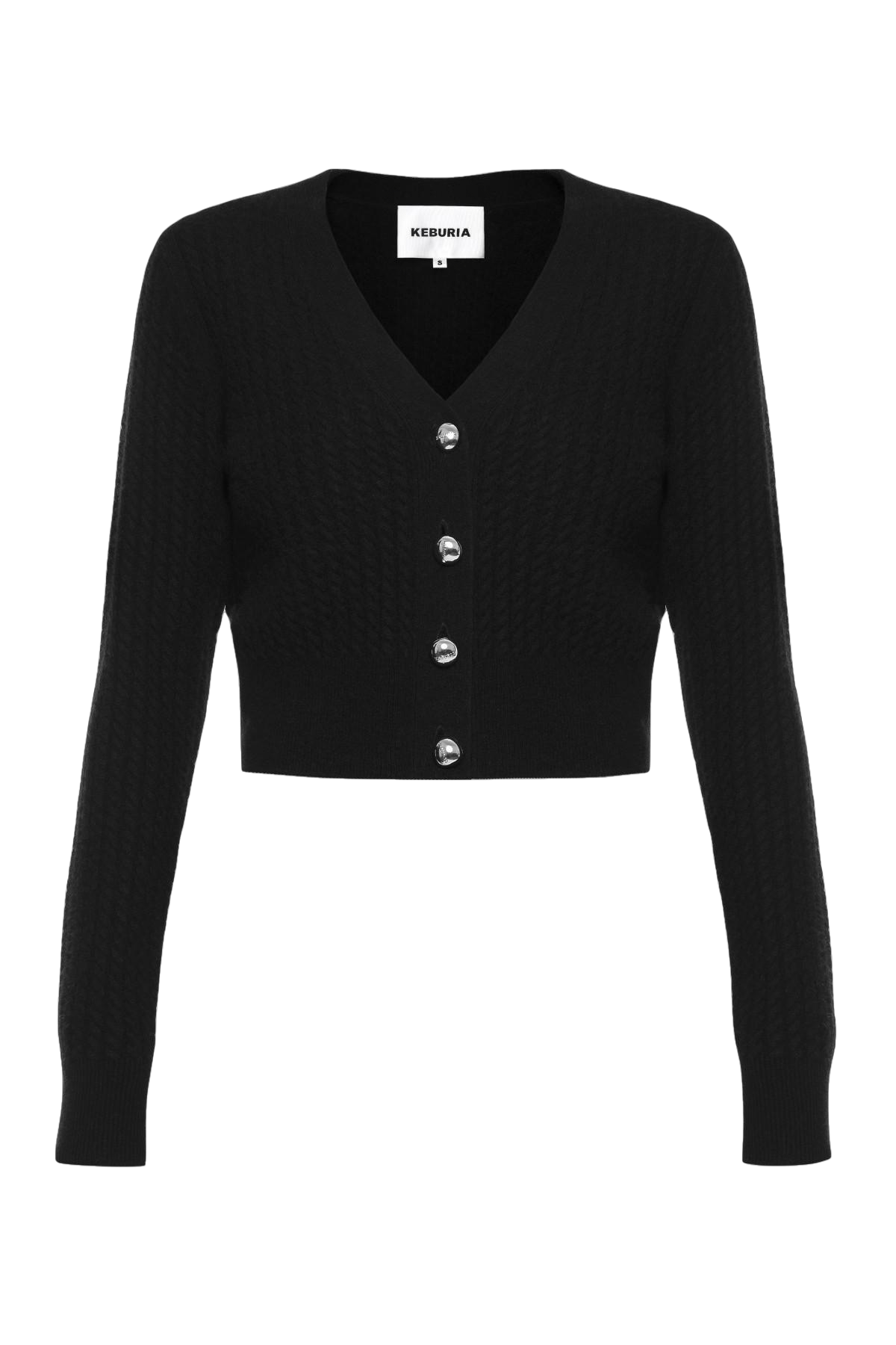 CABLE-KNIT WOOL-CASHMERE CARDIGAN von KEBURIA