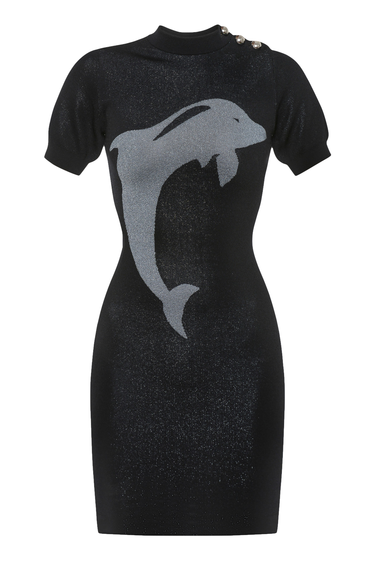 DOLPHIN METALLIC KNITTED MINI DRESS von KEBURIA