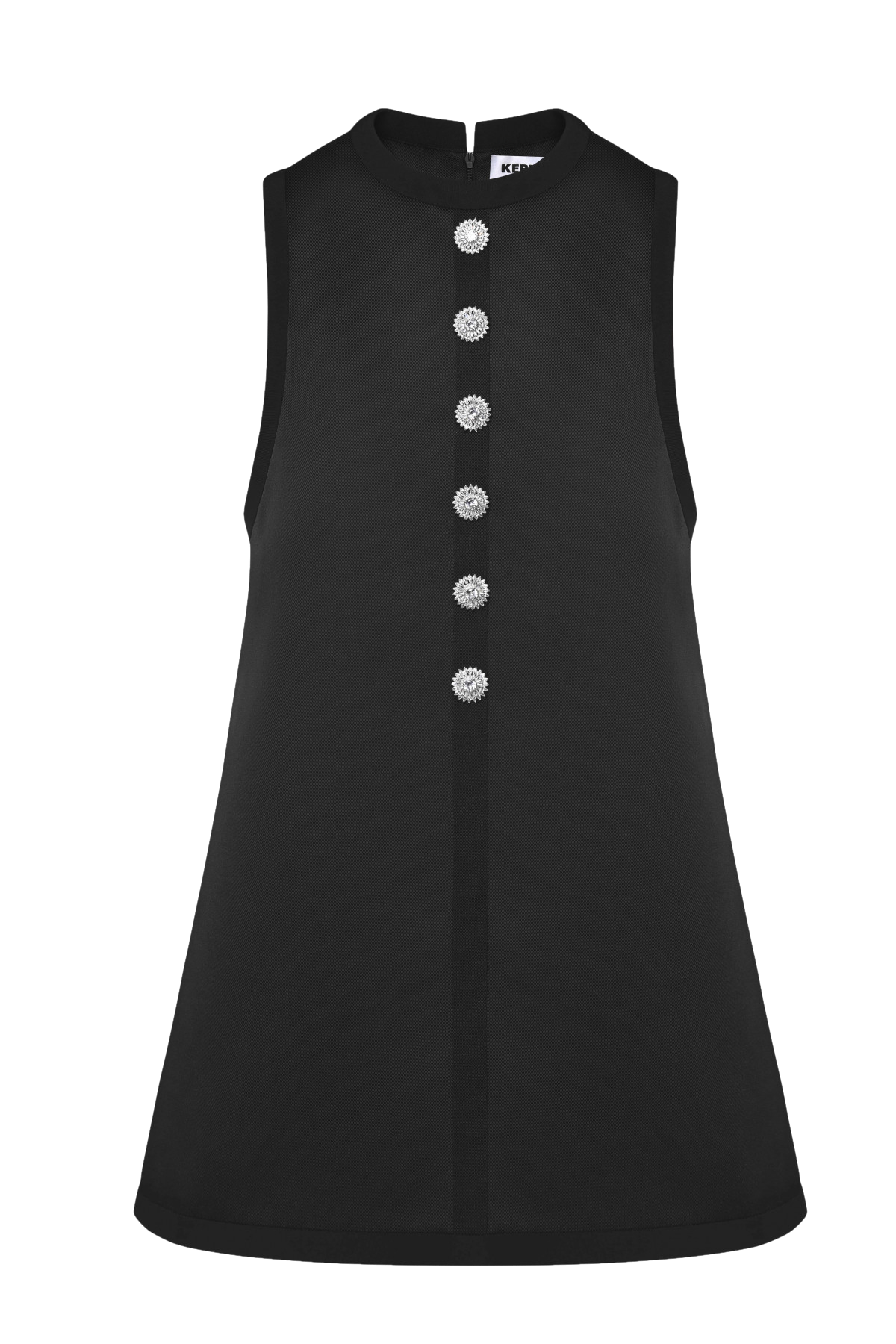 ZIRCON BUTTON LITTLE BLACK DRESS von KEBURIA