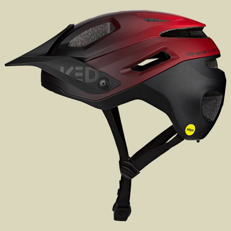 Pector ME-1 rot L 58-61 cm - red black matt von KED