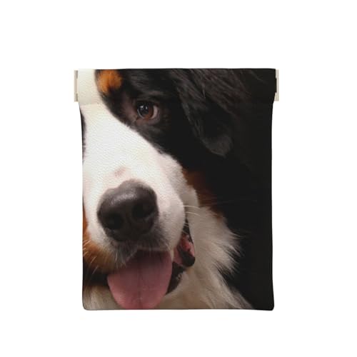 Berner Sennenhund, Squeeze Top Wallet Damen Aufbewahrungstasche Kleine Münzbörse Wechseltasche von KEDDJI