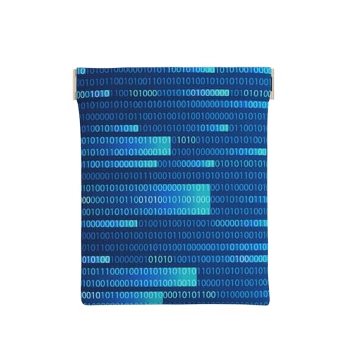 Programmiercode Blau, Squeeze Top Wallet Damen Aufbewahrungstasche Kleine Münzbörse Wechseltasche Programmiercode Blau, Squeeze Top Wallet Damen Aufbewahrungstasche Kleine Münzbörse Wechseltasche von KEDDJI