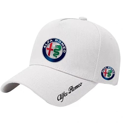 KEDDWE Auto Kappe für Alfa Romeo Giulia Stelvio, mit Auto Logo Baseball Cap für Herren Damen Zubehör, Mütze Basecap Verstellbar,A von KEDDWE