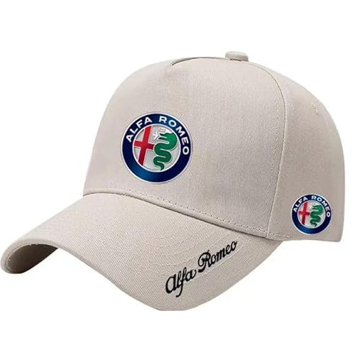 KEDDWE Auto Kappe für Alfa Romeo Giulia Stelvio, mit Auto Logo Baseball Cap für Herren Damen Zubehör, Mütze Basecap Verstellbar,F von KEDDWE