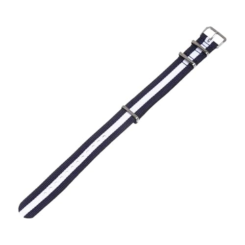 18–22 mm breit, strapazierfähiges Nylon-Uhrenarmband, verstellbares gewebtes Unisex-Uhrenarmband, perfekt für die Freizeit,Blau-Weiß,22 mm 18–22 mm breit, strapazierfähiges Nylon-Uhrenarmband, verstellbares gewebtes Unisex-Uhrenarmband, perfekt für die Freizeit,Blau-Weiß,22 mm von KEDFZY