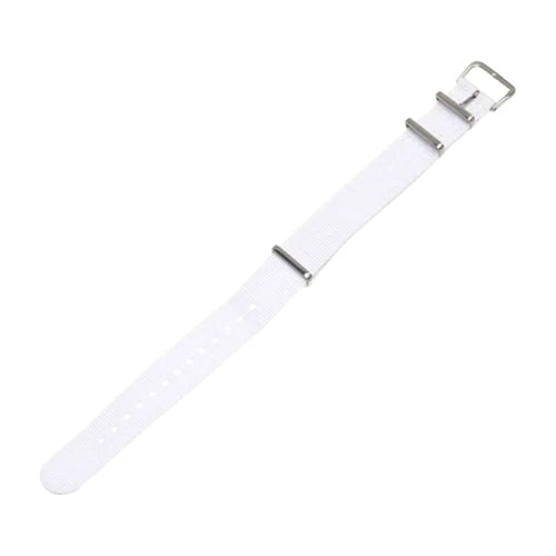 18–22 mm breit, strapazierfähiges Nylon-Uhrenarmband, verstellbares gewebtes Unisex-Uhrenarmband, perfekt für die Freizeit,Weiß,18 mm 18–22 mm breit, strapazierfähiges Nylon-Uhrenarmband, verstellbares gewebtes Unisex-Uhrenarmband, perfekt für die Freizeit,Weiß,18 mm von KEDFZY