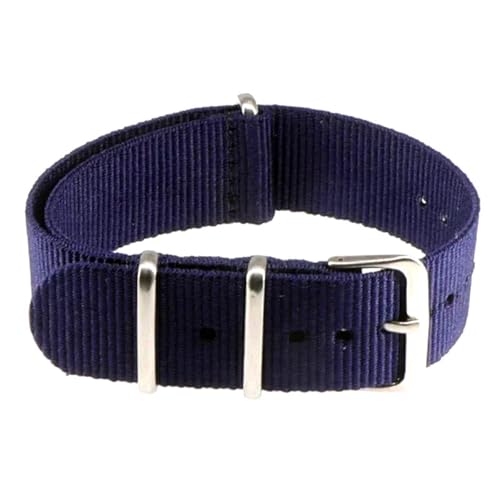 KEDFZY 14–22 mm breit, 16 cm lang, Uhrenarmband aus Canvas und Nylon, Unisex-Uhrenarmband mit integrierter Schlaufe und verstellbarem Zubehör.,Blau,18 mm KEDFZY 14–22 mm breit, 16 cm lang, Uhrenarmband aus Canvas und Nylon, Unisex-Uhrenarmband mit integrierter Schlaufe und verstellbarem Zubehör.,Blau,18 mm von KEDFZY