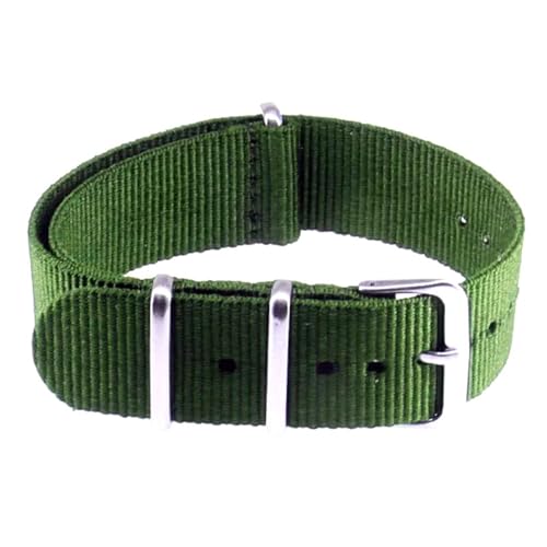 KEDFZY 14–22 mm breit, 16 cm lang, Uhrenarmband aus Canvas und Nylon, Unisex-Uhrenarmband mit integrierter Schlaufe und verstellbarem Zubehör.,Grün,14 mm KEDFZY 14–22 mm breit, 16 cm lang, Uhrenarmband aus Canvas und Nylon, Unisex-Uhrenarmband mit integrierter Schlaufe und verstellbarem Zubehör.,Grün,14 mm von KEDFZY