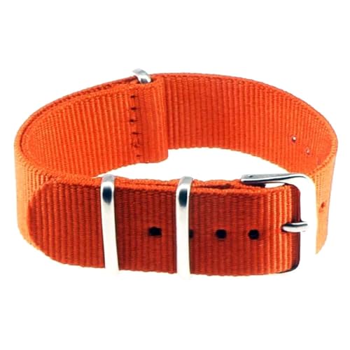 KEDFZY 14–22 mm breit, 16 cm lang, Uhrenarmband aus Canvas und Nylon, Unisex-Uhrenarmband mit integrierter Schlaufe und verstellbarem Zubehör.,Orange,20 mm KEDFZY 14–22 mm breit, 16 cm lang, Uhrenarmband aus Canvas und Nylon, Unisex-Uhrenarmband mit integrierter Schlaufe und verstellbarem Zubehör.,Orange,20 mm von KEDFZY