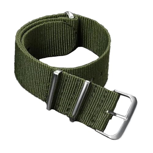 KEDFZY 16–22 mm breit, 26 cm lang, schwarzes Nylon-Sportarmband, gewebtes Armband, geeignet für Freizeit und Sport,Grün,22 mm KEDFZY 16–22 mm breit, 26 cm lang, schwarzes Nylon-Sportarmband, gewebtes Armband, geeignet für Freizeit und Sport,Grün,22 mm von KEDFZY