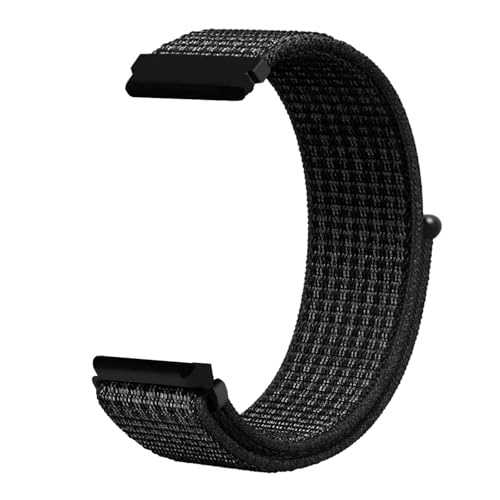 KEDFZY 16–22 mm breites Uhrenarmband aus Nylon, ein universelles, langlebiges Uhrenarmband aus Stoff, ein verstellbares Ersatzzubehör.,Schwarz Weiß,20 mm von KEDFZY