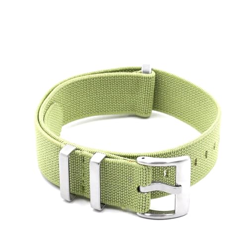 KEDFZY 18–22 mm Breite, 27 cm Länge, Herren-Uhrenarmband aus Nylon, verstellbares elastisches Armband, geeignet für Sport und Freizeit,Hellgrün,22 mm KEDFZY 18–22 mm Breite, 27 cm Länge, Herren-Uhrenarmband aus Nylon, verstellbares elastisches Armband, geeignet für Sport und Freizeit,Hellgrün,22 mm von KEDFZY