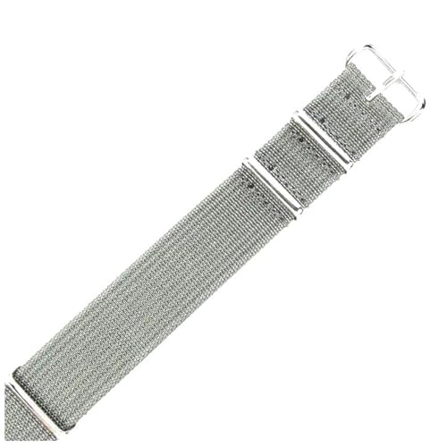 KEDFZY 18–22 mm breit, 28 cm lang, gestricktes Nylon-Sportuhrenarmband, atmungsaktiv und wasserdicht, Ersatzzubehör,Grau-Stahl,18 mm von KEDFZY