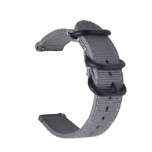KEDFZY 18–24 mm breit, 20 cm lang, Nylonband. Unisex-Band, geeignet für Freizeit- und Sportkleidung.,Grau,22 mm von KEDFZY