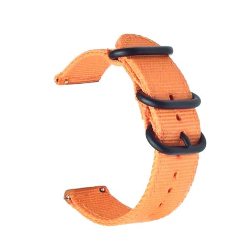KEDFZY 18–24 mm breit, 20 cm lang, Nylonband. Unisex-Band, geeignet für Freizeit- und Sportkleidung.,Orange,18 mm von KEDFZY