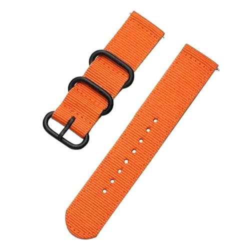 KEDFZY 18–24 mm breit, 21 cm lang, gewebtes Nylonband. Verstellbares Unisex-Band, geeignet für Outdoor- und Freizeitkleidung.,Orange,22 mm von KEDFZY