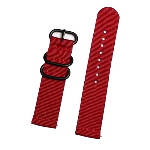 KEDFZY 18–24 mm breit, 21 cm lang, gewebtes Nylonband. Verstellbares Unisex-Band, geeignet für Outdoor- und Freizeitkleidung.,Rot,24 mm von KEDFZY