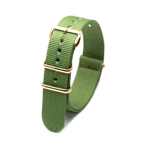 KEDFZY 18–24 mm breit, 26,5 cm lang, schwarzes Nylon-Uhrenarmband, Unisex-Sportuhrenarmband mit verstellbarem Ersatzzubehör.,24 mm von KEDFZY