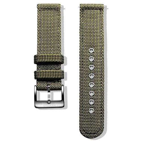 KEDFZY 18 mm – 24 18 mm breit, 22 cm lang, Nylon-Uhrenarmband in Militärqualität, schnell abnehmbar, wasserdichtes Sportarmband,Grün,22 mm KEDFZY 18 mm – 24 18 mm breit, 22 cm lang, Nylon-Uhrenarmband in Militärqualität, schnell abnehmbar, wasserdichtes Sportarmband,Grün,22 mm von KEDFZY