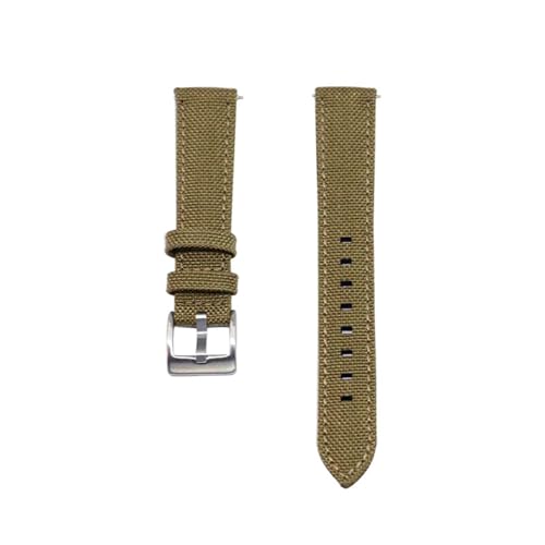 KEDFZY 20–22 mm breit, 20 cm lang, Schnellverschluss-Uhrenarmband aus Canvas, ein langlebiges Unisex-Ersatzarmband.,18 mm von KEDFZY