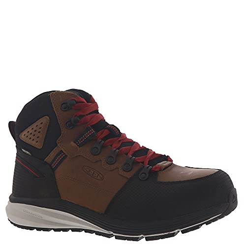 KEEN Utility Herren Red Hook Mid Wp-m Arbeitsstiefel, Tabak/Schwarz, 48 EU von KEEN Utility