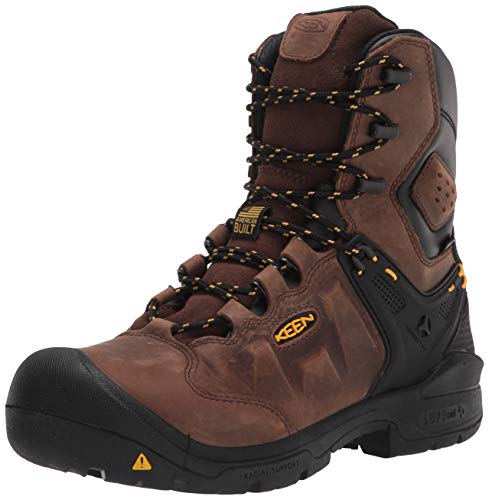 KEEN Utility Men's Dover 8” Composite Toe Waterproof Work Boot Construction, Dark Earth/Black, 15 Wide von KEEN Utility