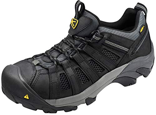 KEEN Utility Men's Flint Low Steel Toe Work Shoe, Black/Dark Shadow, 10 M von KEEN Utility
