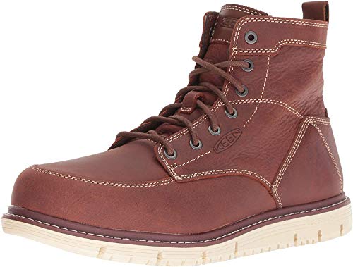 KEEN Utility Men's SAN Jose 6" Soft Industrial Boot, Gingerbread/Off White, 7.5 D US von KEEN Utility