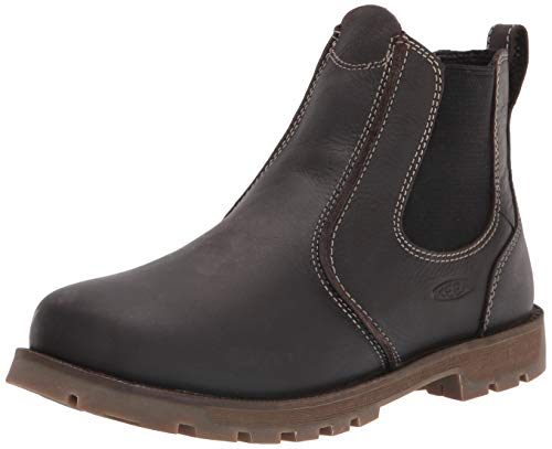 KEEN Utility Men's Seattle Romeo Soft Toe Slip On Work Boot, Cascade Brown/Black, 8 Wide US von KEEN Utility