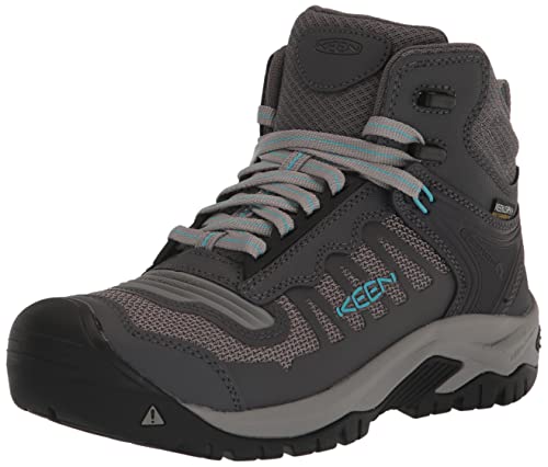 KEEN Utility Reno Damen-Arbeitsschuhe, mittelhoch, weich, flexibel, wasserdicht, athletische Arbeitsschuhe, Magnet/Ipanema, 9.5 Wide von KEEN Utility