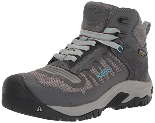 KEEN Utility Reno Damen-Arbeitsstiefel, mittelhoch, Zehenschutz, flexibel, wasserdicht, sportlich, Magnet/Ipanema, 5.5 Wide von KEEN Utility