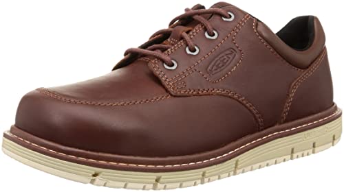 KEEN Utility San Jose Oxford Herren Arbeitsschuhe mit weichem Zehenbereich, Lebkuchen/gebrochenes Weiß, 10 von KEEN Utility