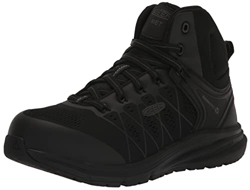 KEEN Utility Vista Energy Mid Int. Met-w Arbeits-Sneaker für Damen, Schwarz/Rabe, 11 Wide von KEEN Utility