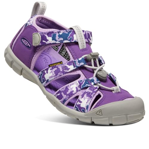 KEEN Unisex Kinder Seacamp 2 Cnx Sandalen, Camo Tillandsia Purple, 39 EU von KEEN