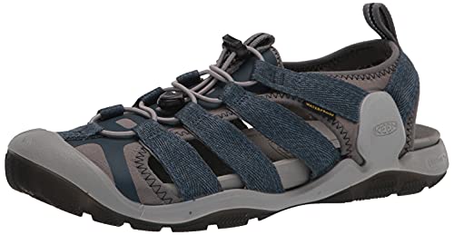 KEEN Herren CNX 2 Sandalen, Midnight Navy/Real Teal, 43 EU von KEEN