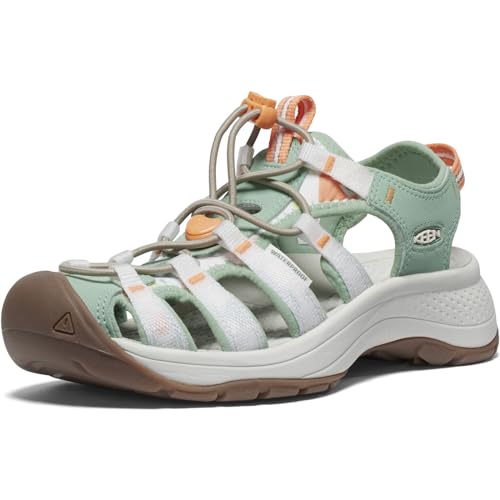 KEEN Damen Astoria West Sandalen, Terrazzo/Granite Green, 39 EU von KEEN