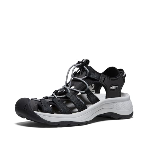 KEEN Damen Astoria West Sandalen, Black Grey, 36 EU von KEEN