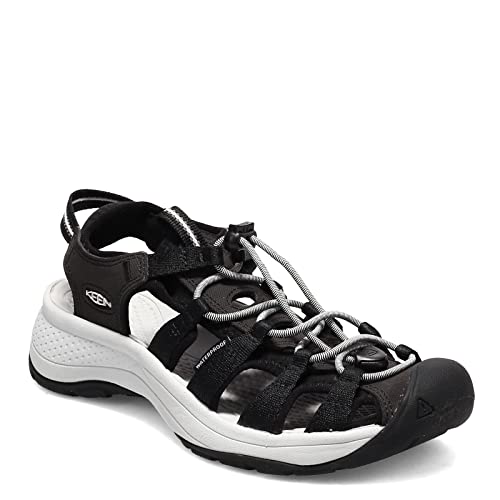 KEEN Damen Astoria West Sandalen, Black Grey, 37.5 EU von KEEN