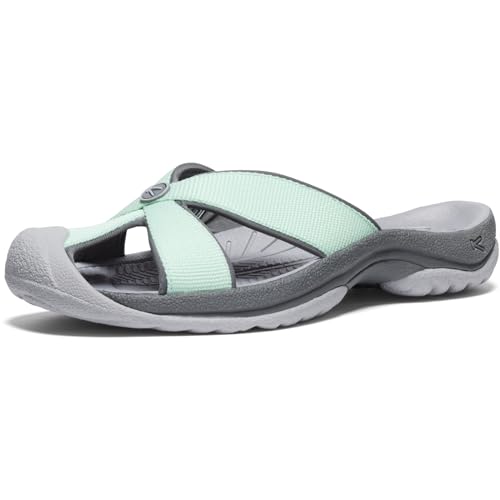 KEEN Damen Bali Slip on Closed Toe Flip-Flops, Lichen/Steel Grey, 38.5 EU von KEEN