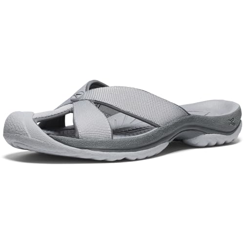 KEEN Damen Bali Slip on Closed Toe Flip-Flops, Legierung/Stahlgrau, 40.5 EU von KEEN