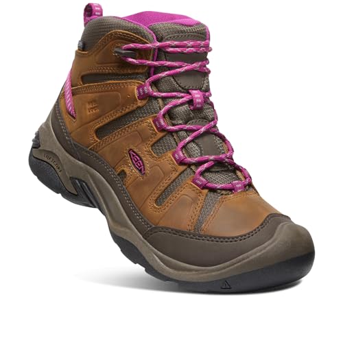 KEEN Damen Circadia Mid Waterproof Wanderstiefel, Syrup/Boysenberry, 36 EU von KEEN