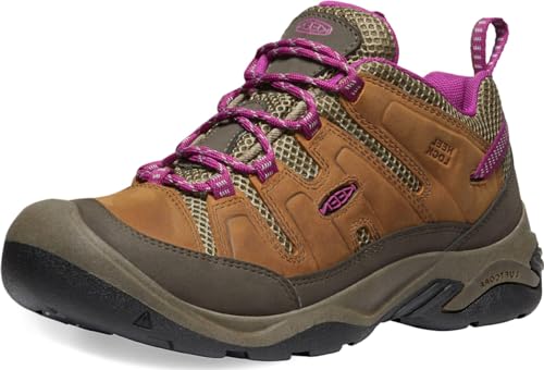 KEEN Damen Circadia Vent Low Height Breathable Wanderschuhe, Sirup/Boysenberry, 38 EU von KEEN