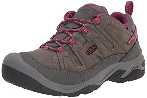 KEEN Damen Circaida Waterproof Zapatos para senderismo, Steel Grey/Boysenberry, 42 EU von KEEN