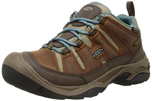 KEEN Damen Circaida Waterproof Zapatos para senderismo, Syrup/North Atlantic, 42 EU von KEEN