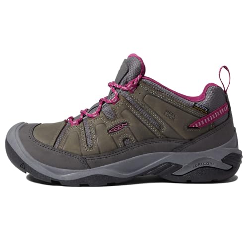 KEEN Damen Circaida Waterproof Zapatos para senderismo, Steel Grey/Boysenberry, 39.5 EU von KEEN